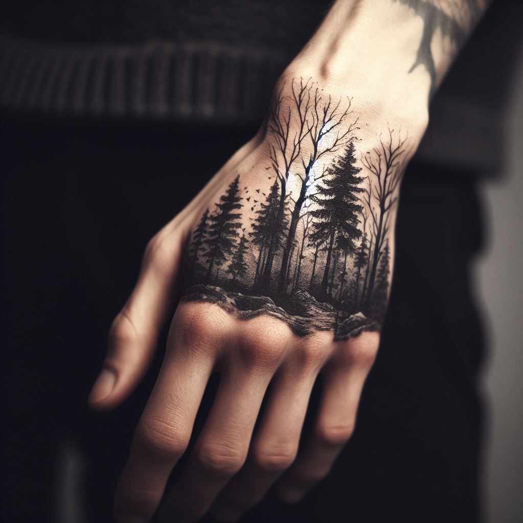 nature inspired tattoo design