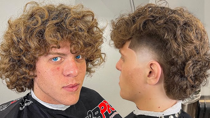 Curly Mullet Fade