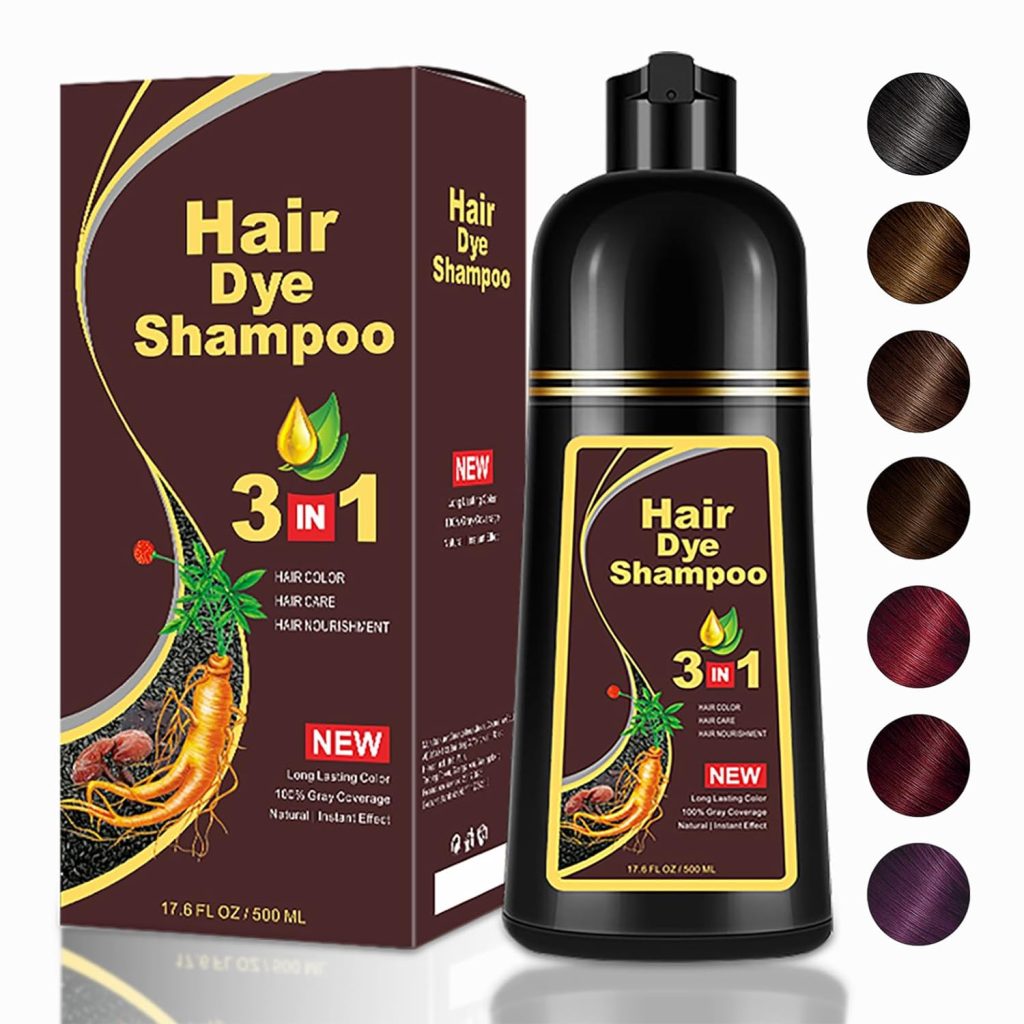 Instant Brown Hair Dye Color Depositing Shampoo