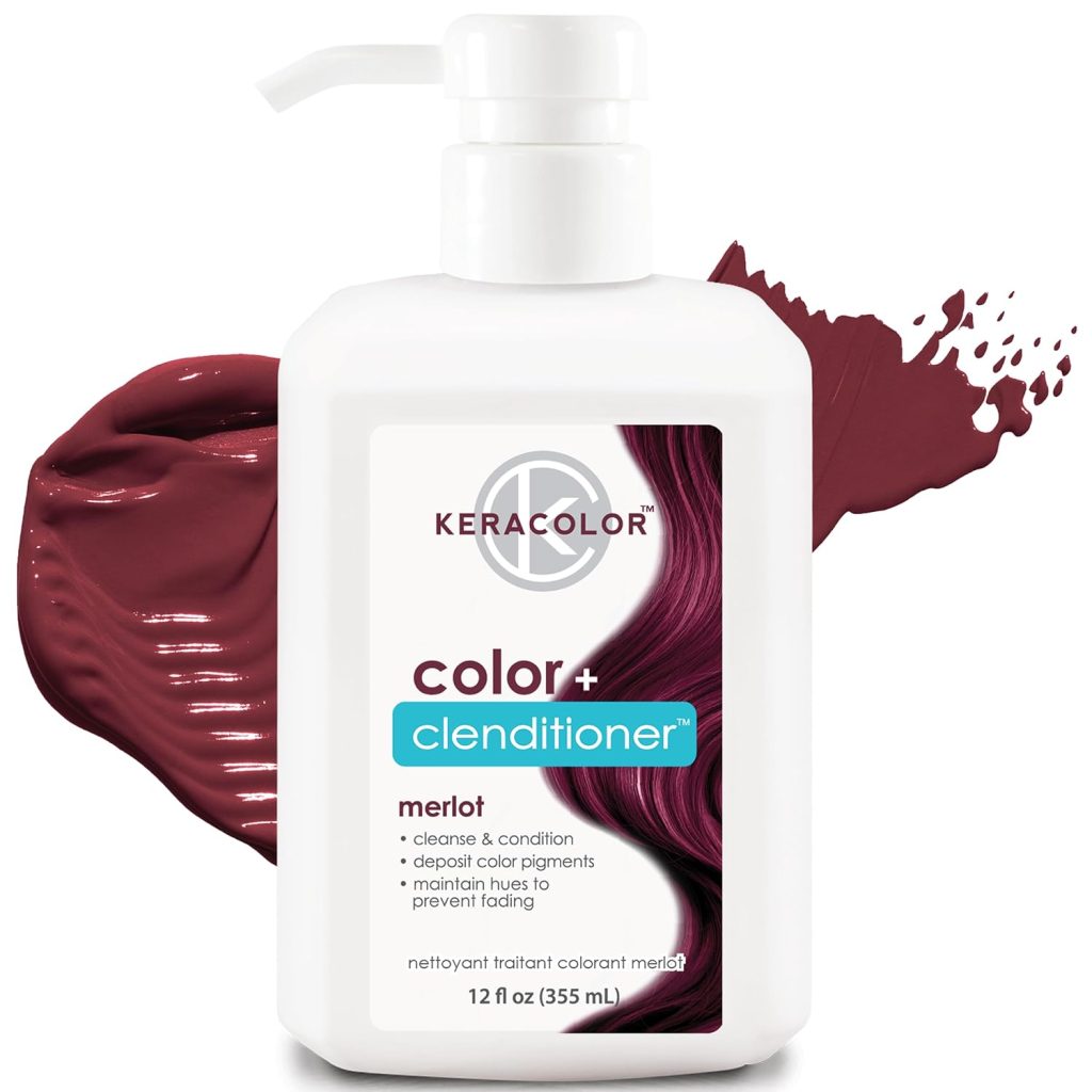 MERLOT Hair Dye - Semi Permanent Hair Color Depositing Shampoo