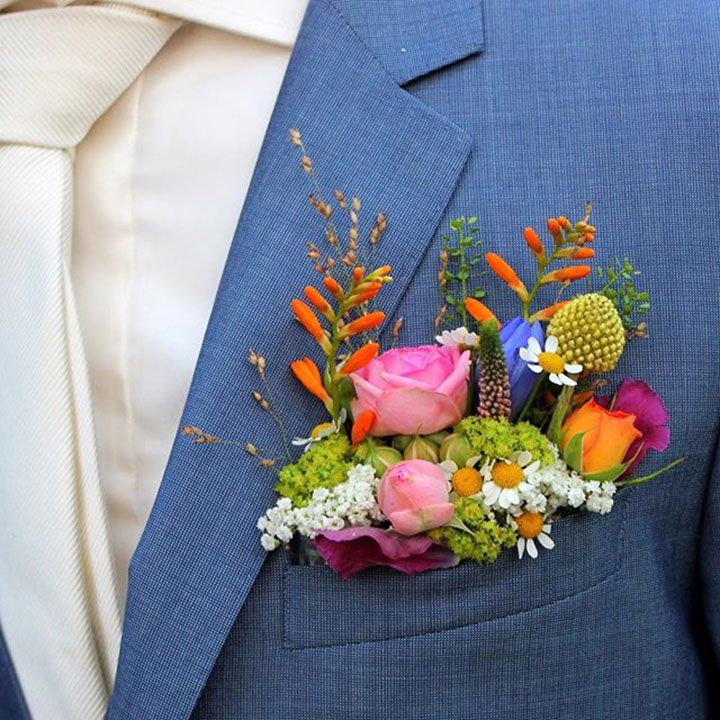 Colorful Pocket Boutonniere
