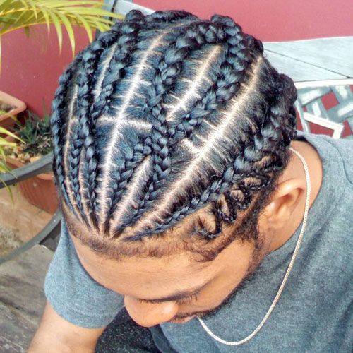 Cornrows for a Rugged Appeal for men