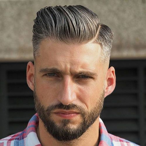 Tapered Comb Over Formal Hairstyle For Men
