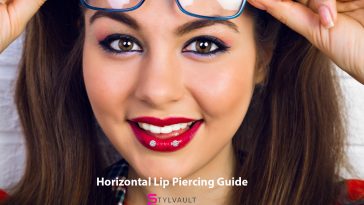 Horizontal Lip Piercing