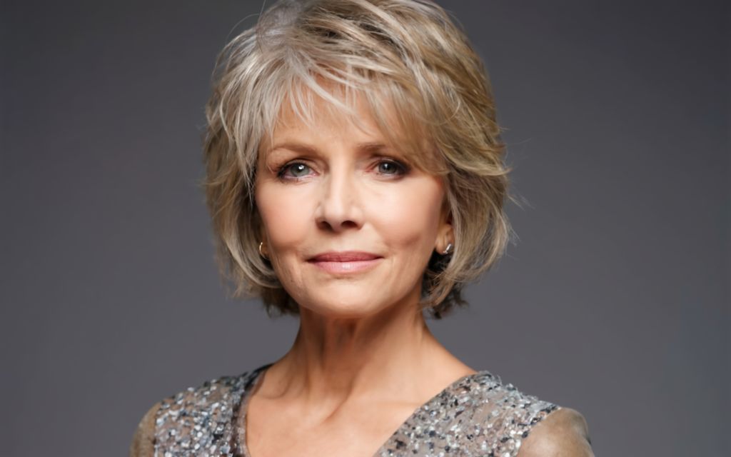 Short Shaggy Layer hairstyle for women over 60
