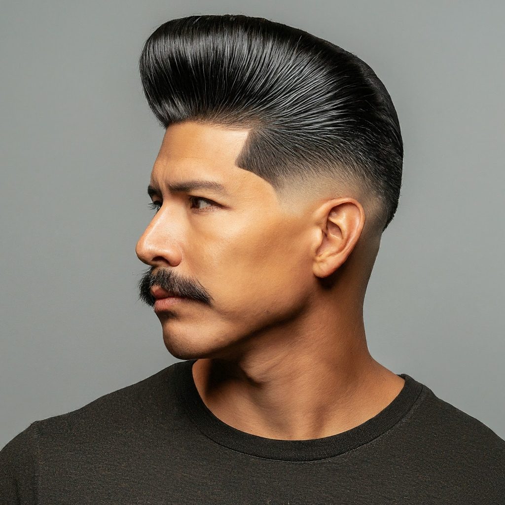 Pompadour with Taper Fade hairstyle
