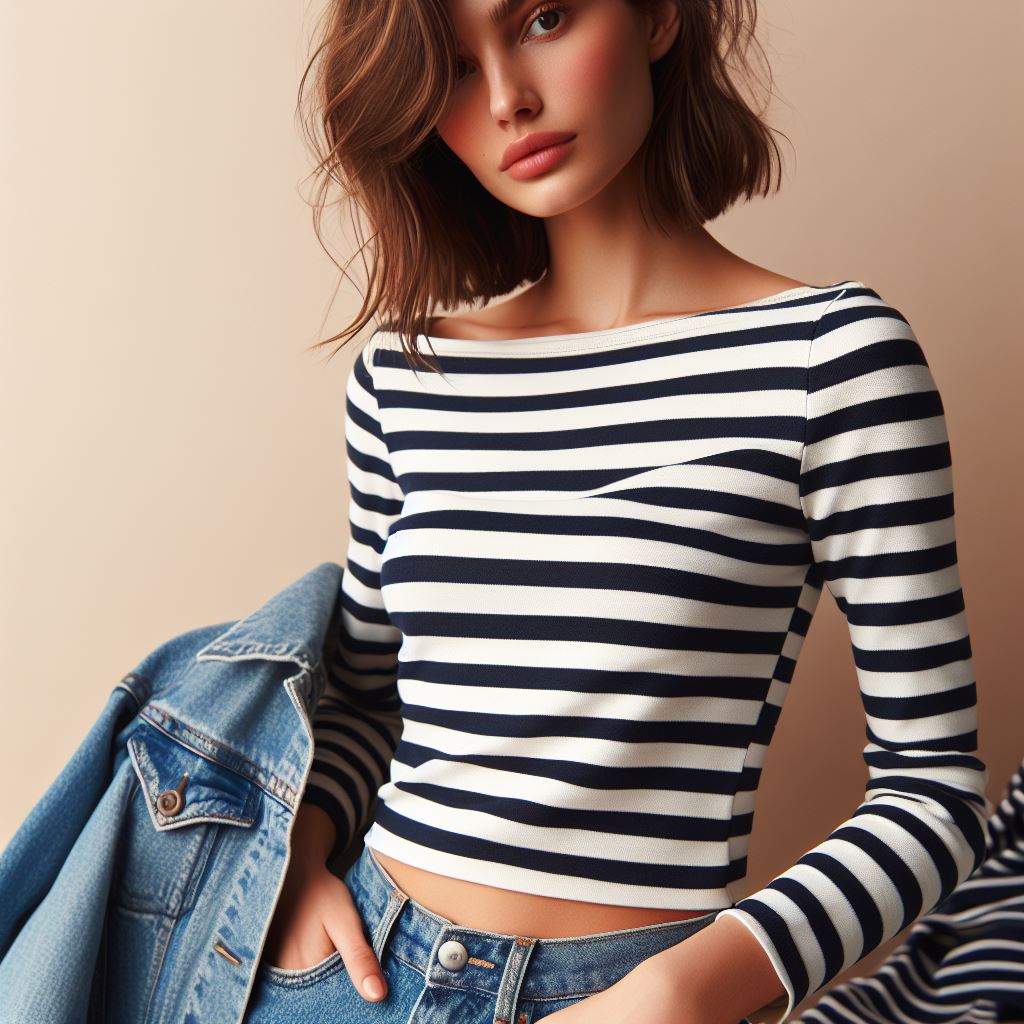striped brendon top for women