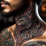 striking neck tattoo designs